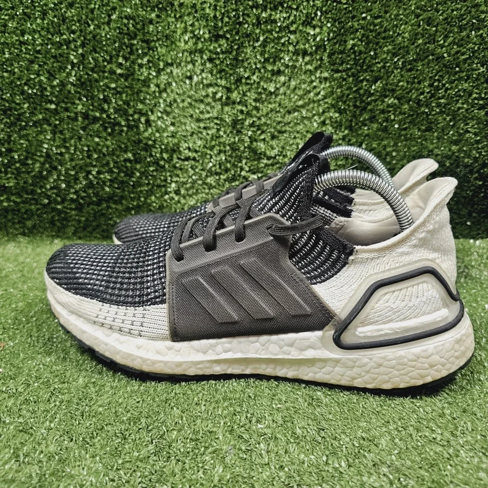 Adidas Ultraboost 19 Black White Athletic Running Comfort Sneakers Mens Size 9